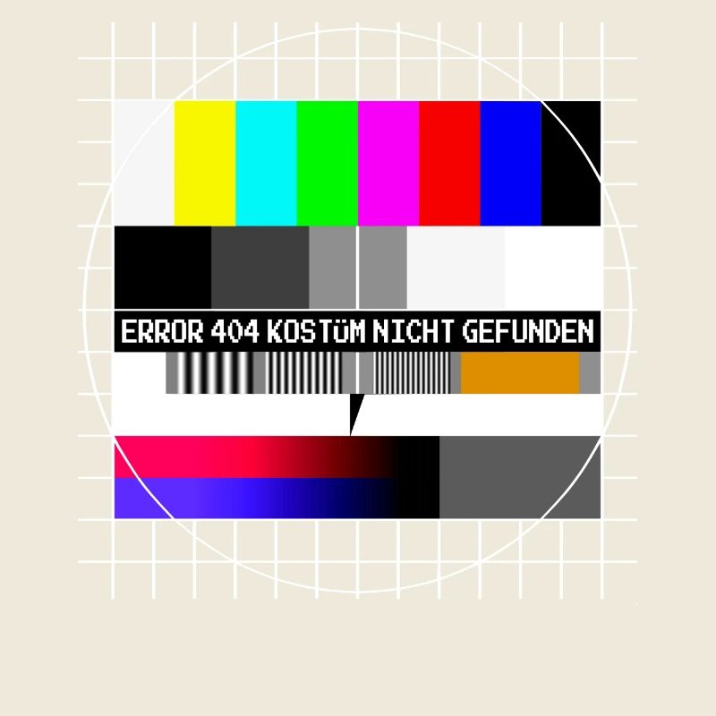 Testbild Error 404 Kostüm Nicht Gefunden Karneval