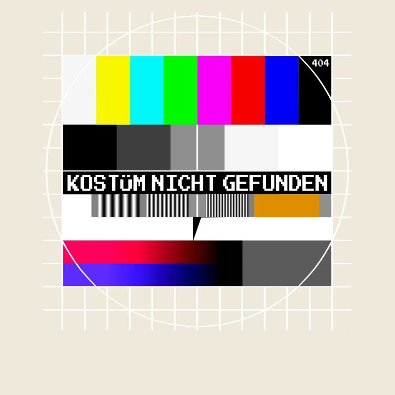 Testbild Error 404 Kostüm Nicht Gefunden Karneval