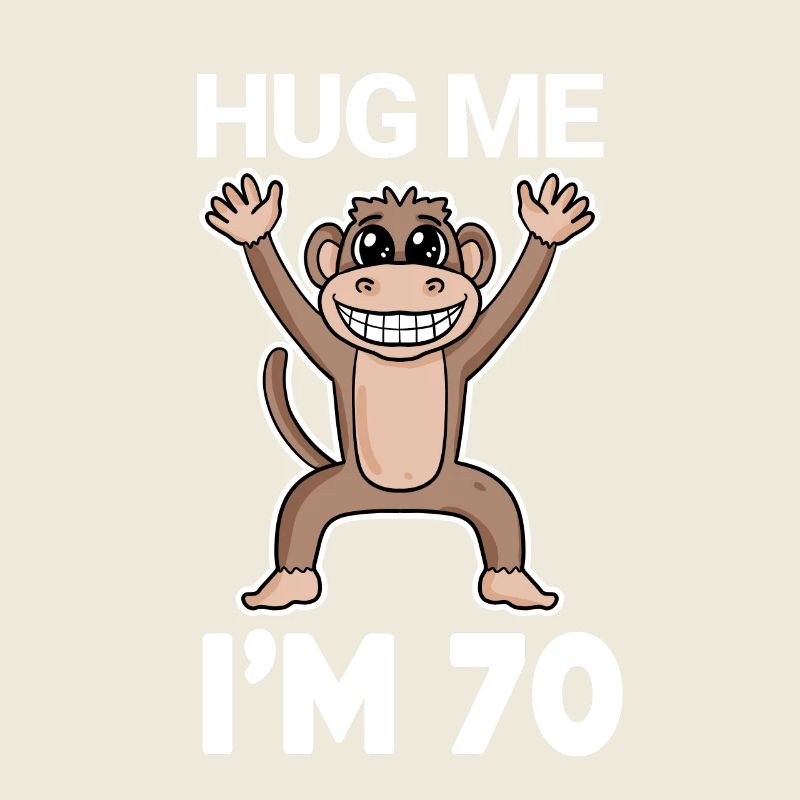 70 birthday - 70 years - hug