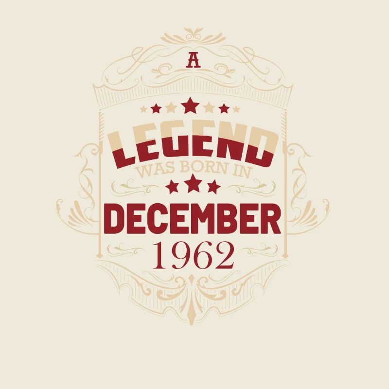 Anniversaire décembre 1962 Millésime