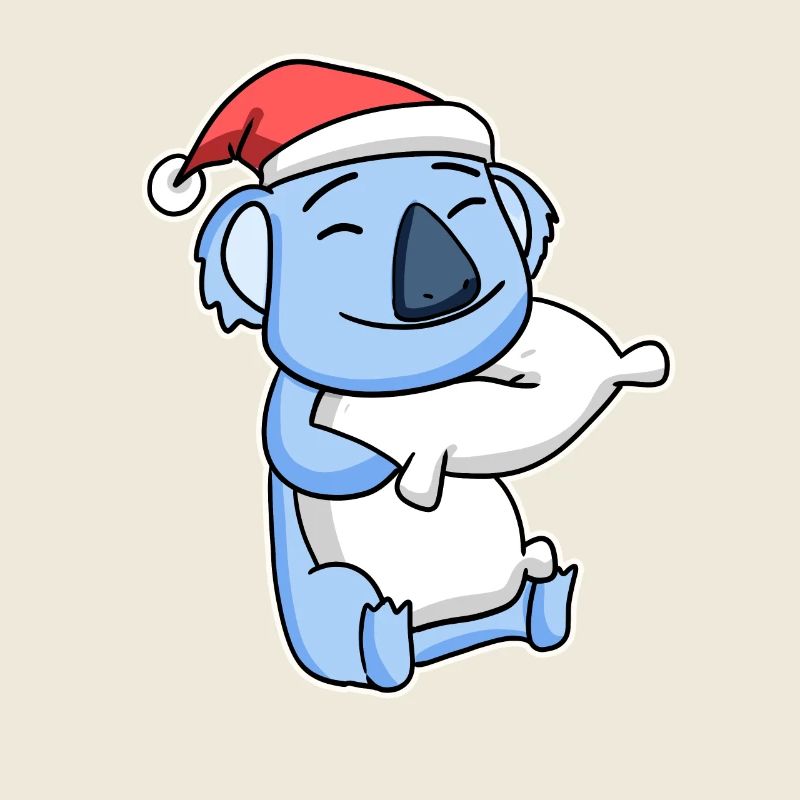 Koala Weihnachten Schlafen Schlaf Ausschlafen