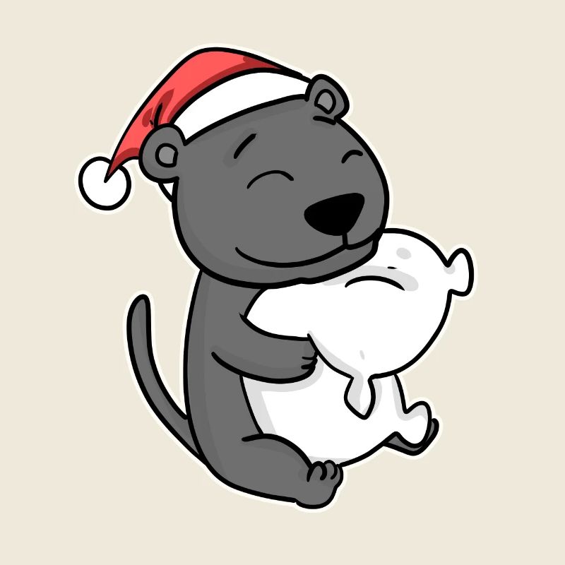Schwarzer Panther Weihnachten Schlafen Schlaf