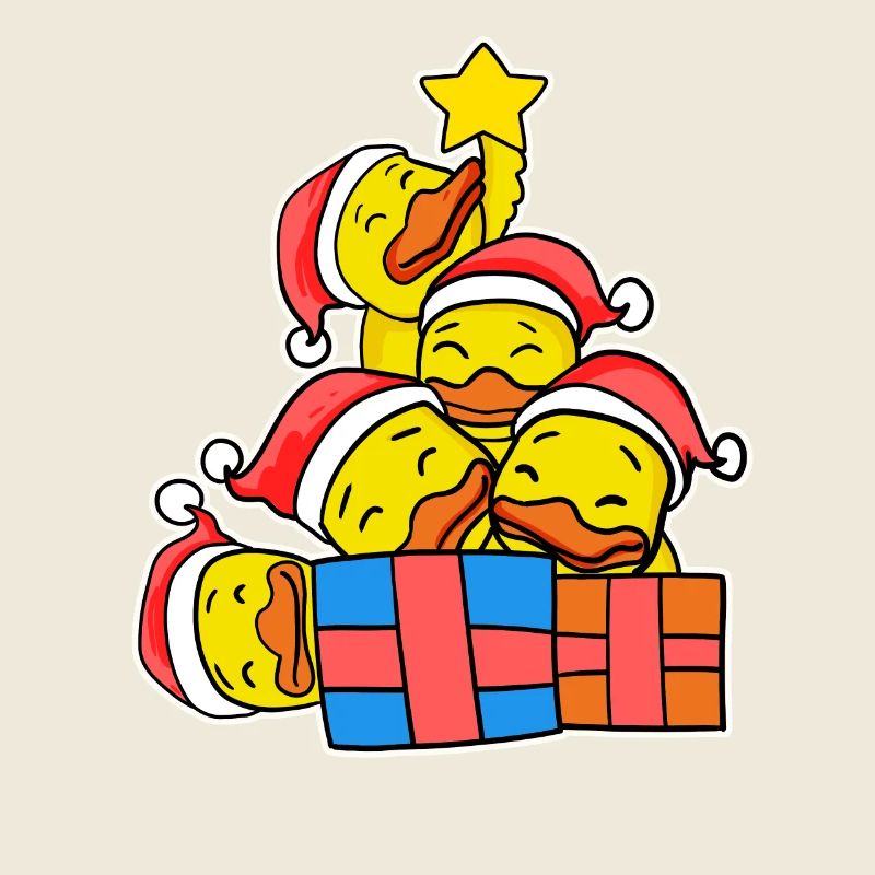 Arbre de Noël Canards canards de Noël