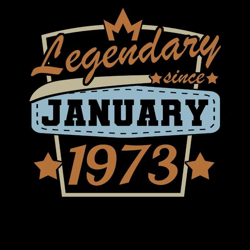 Legendär seit Januar 1973 Retro Geburtstag