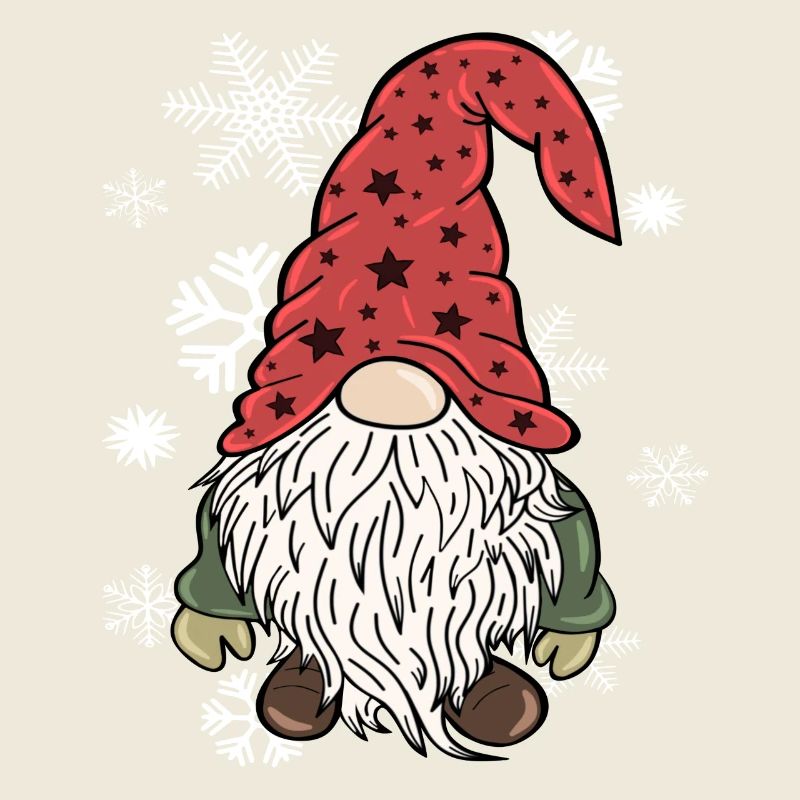 Gnome Elfes de Noël Flocons de neige