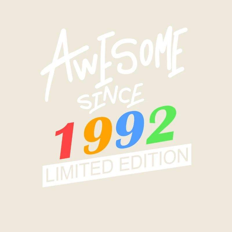 1992 - Né 1992 - Année de naissance 1992