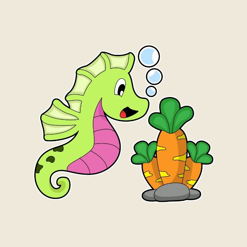 Hippocampe Carotte