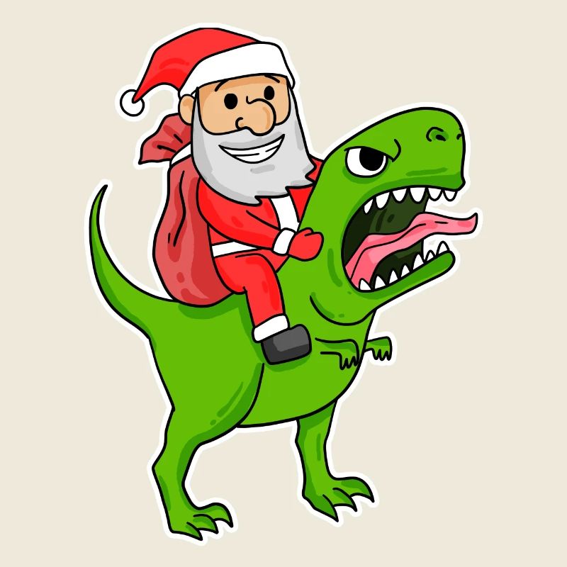 Weihnachtsmann Dinosaurier