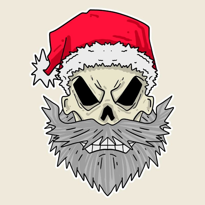 Weihnachtsmann Totenkopf