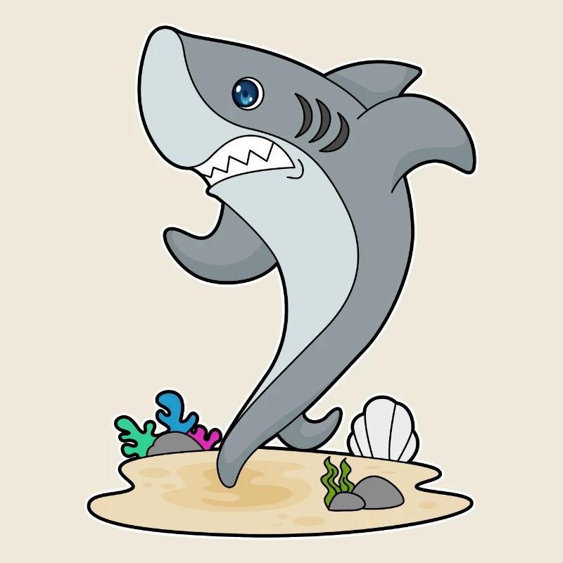 Fitness de jogging de requin