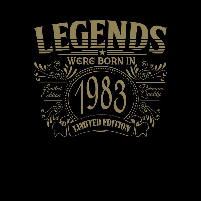 Legenden wurden 1983 geboren Geschenk