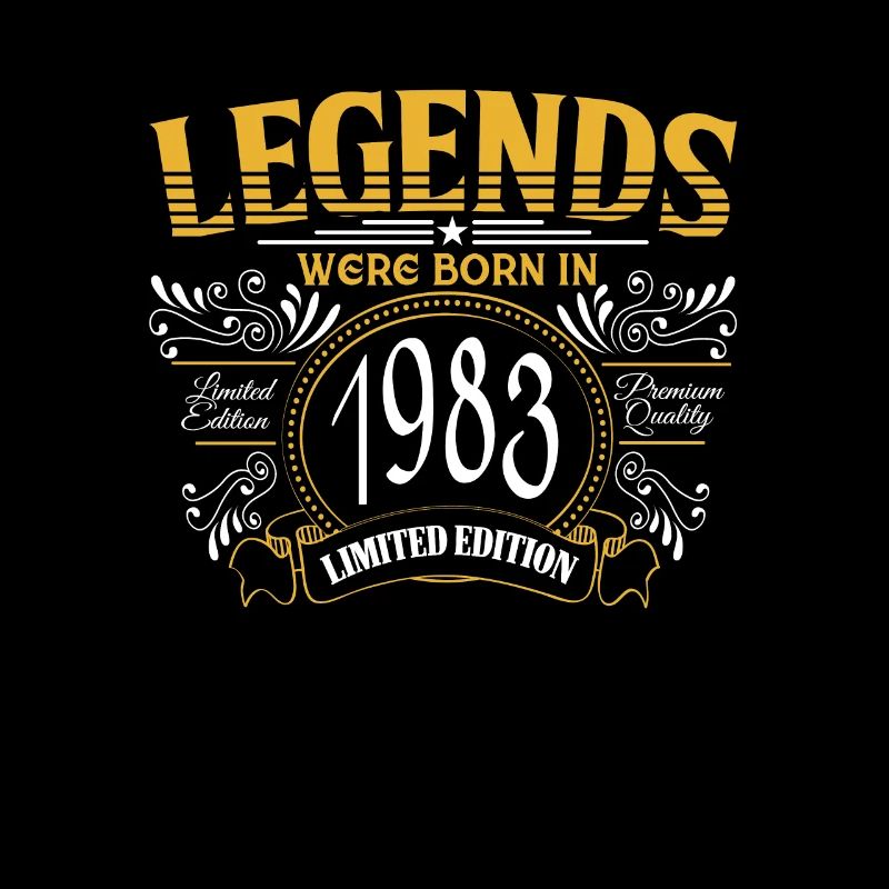 Legenden wurden 1983 geboren Geschenk