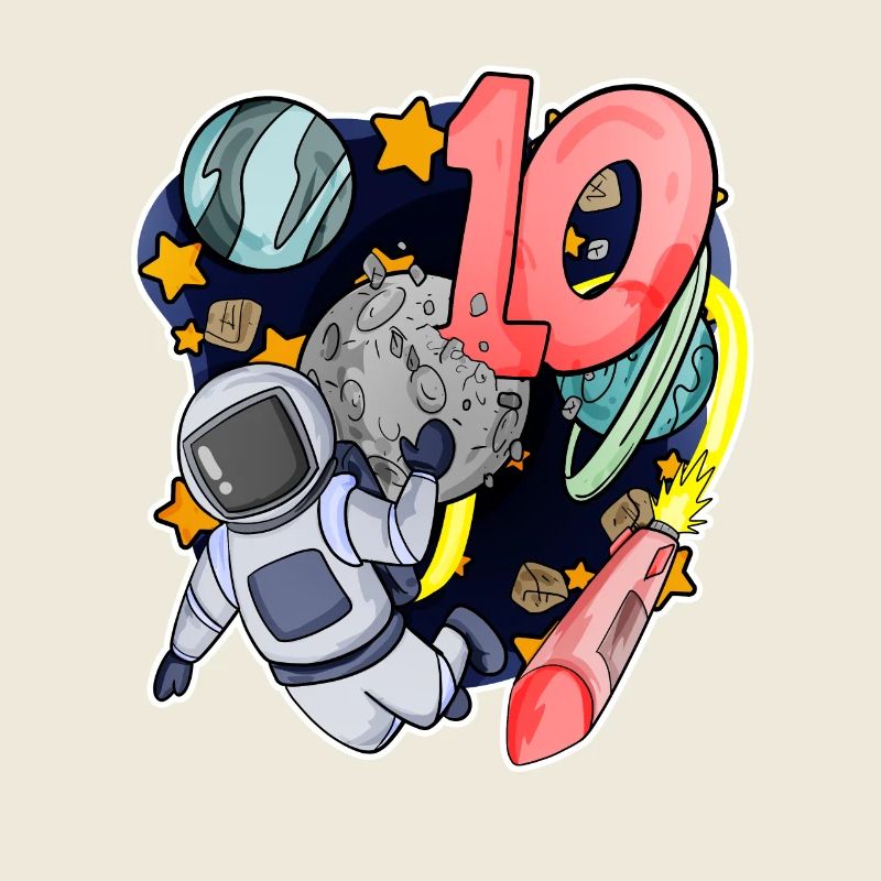 10e anniversaire 10 ans Espace jeune astronaute