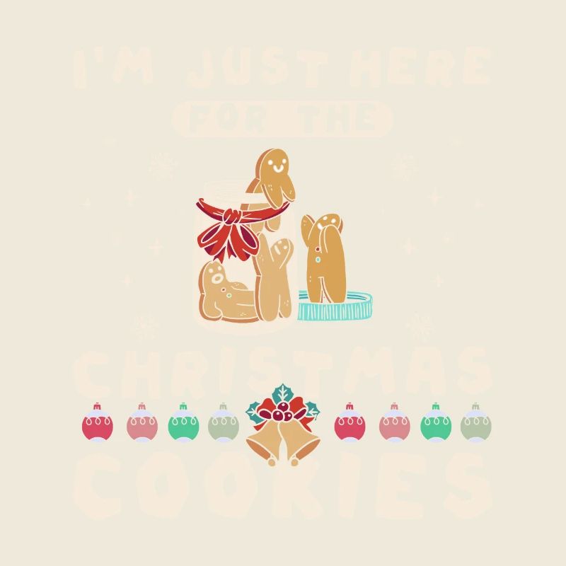 Je suis juste là pour les biscuits de Noël