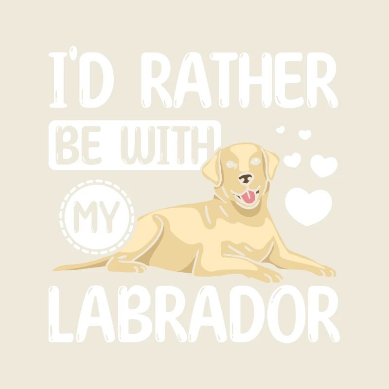 Je préfère être avec mon labrador