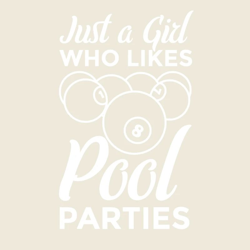 Nur ein Mädchen das Poolpartys mag