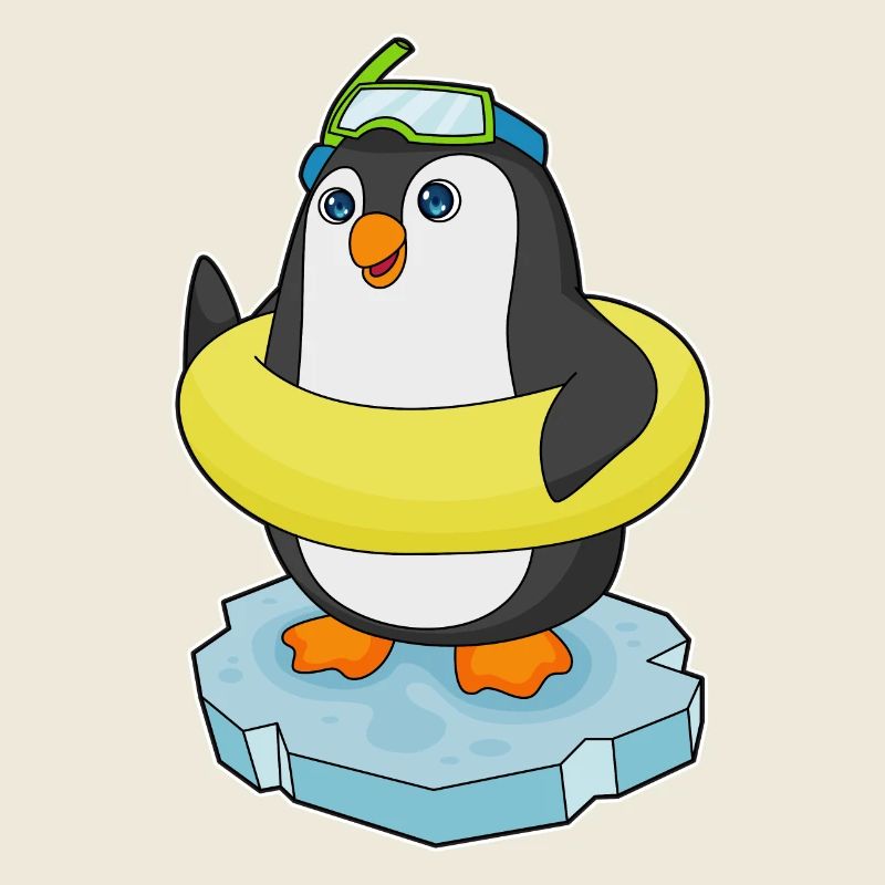 Été de la piscine Penguin