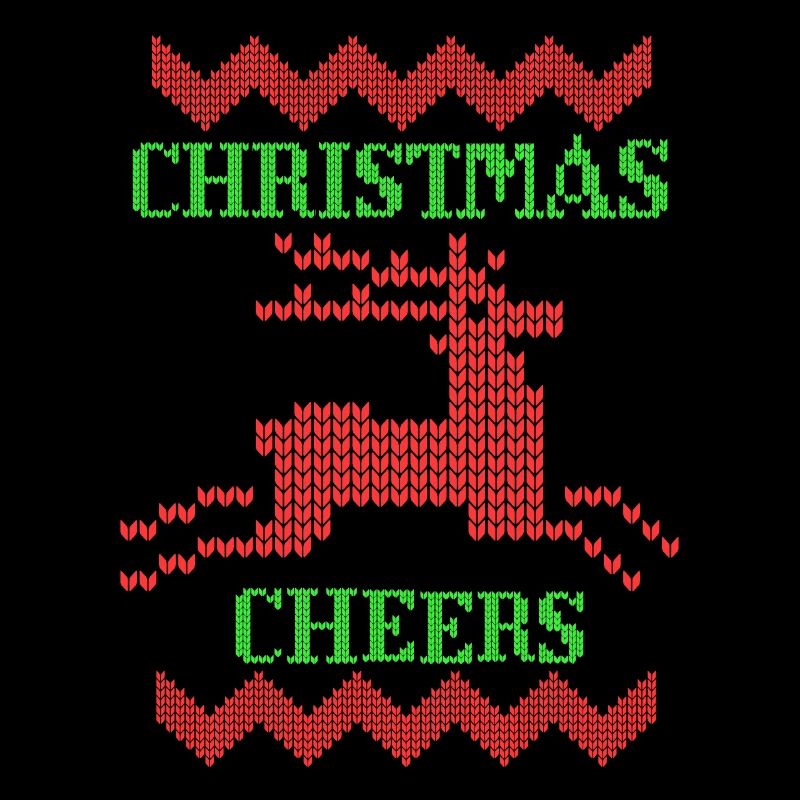 Christmas Reindeer Knitted Pattern Knitted Motif