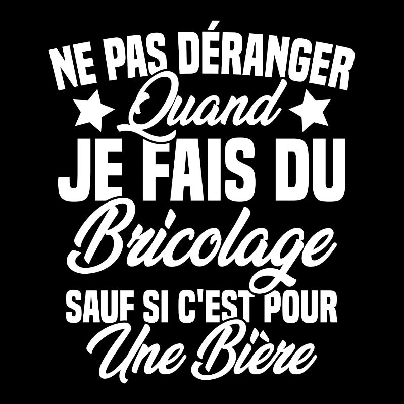 Cadeau humour ne pas déranger bricolage bière