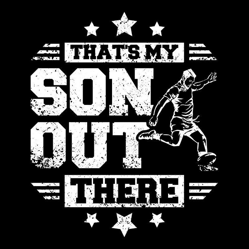 That's my son out there rugby