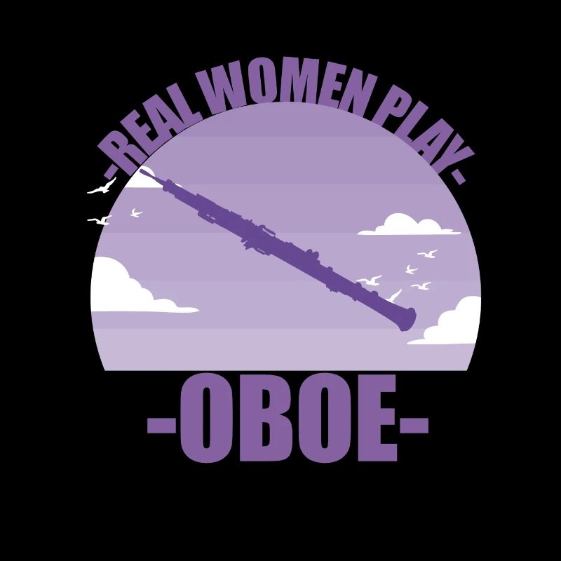 Oboe Instrument Musikerin Mädchen Geschenk