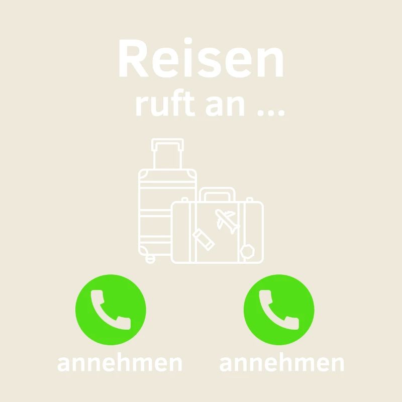 Reisen ruft an - annehmen oder annehmen?