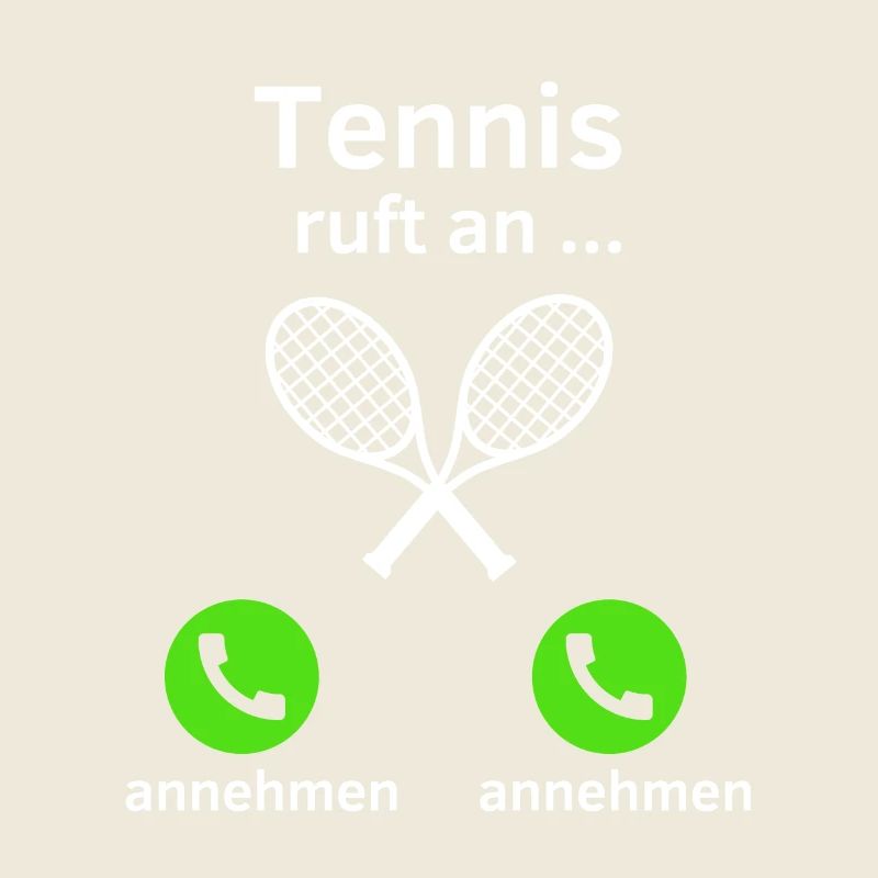 Tennis ruft an - annehmen oder annehmen?