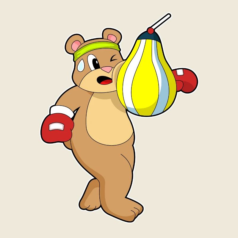 Bär Boxer Boxsack Boxen