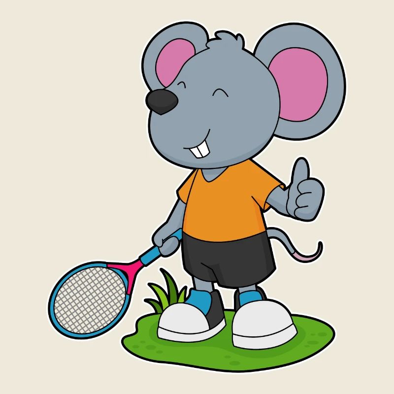 Mouse Tennis Racket