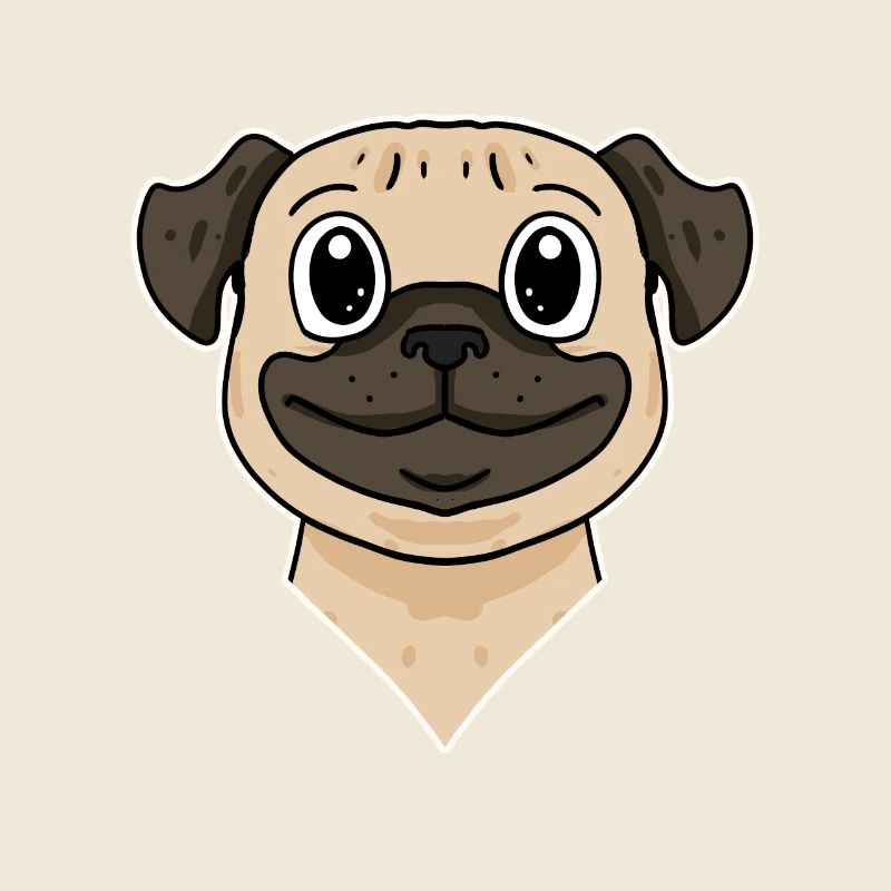 Carlin de race de chien de chien