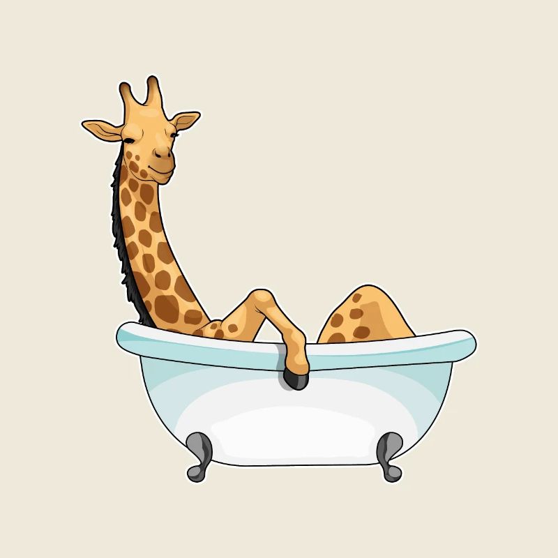 Baignoire girafe
