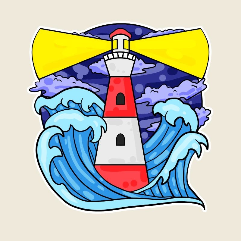 Lighthouse Coast Sea Sea