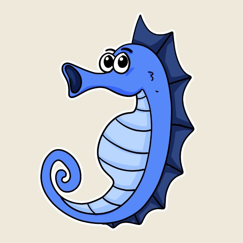 Bleu hippocampe