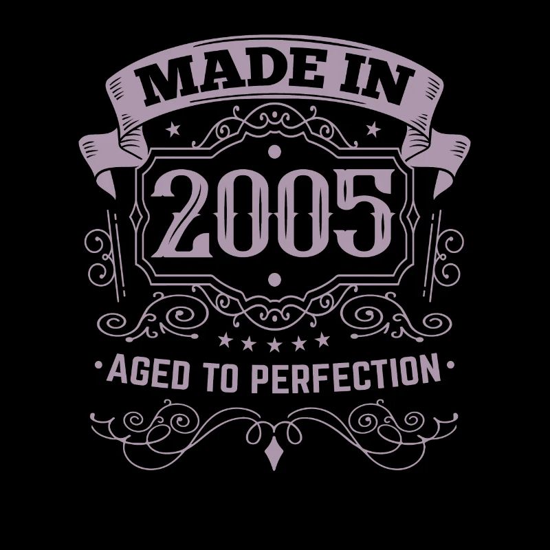Fait en 2005 Vintage anniversaire
