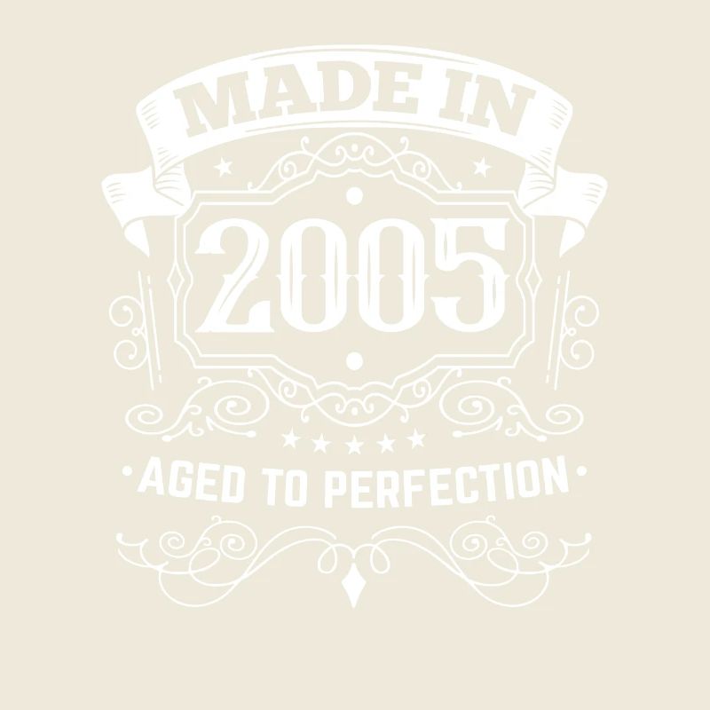 Fait en 2005 Vintage anniversaire
