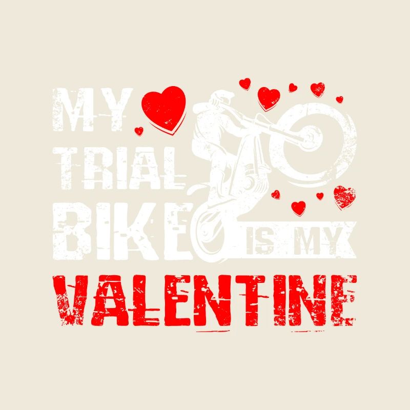 Mon vélo de trial est ma Saint-Valentin