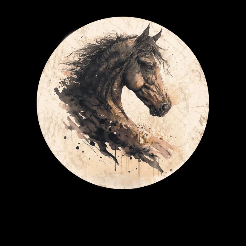 Motif de cheval dessinant des chevaux