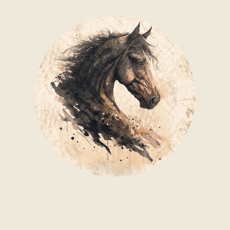 Motif de cheval dessinant des chevaux