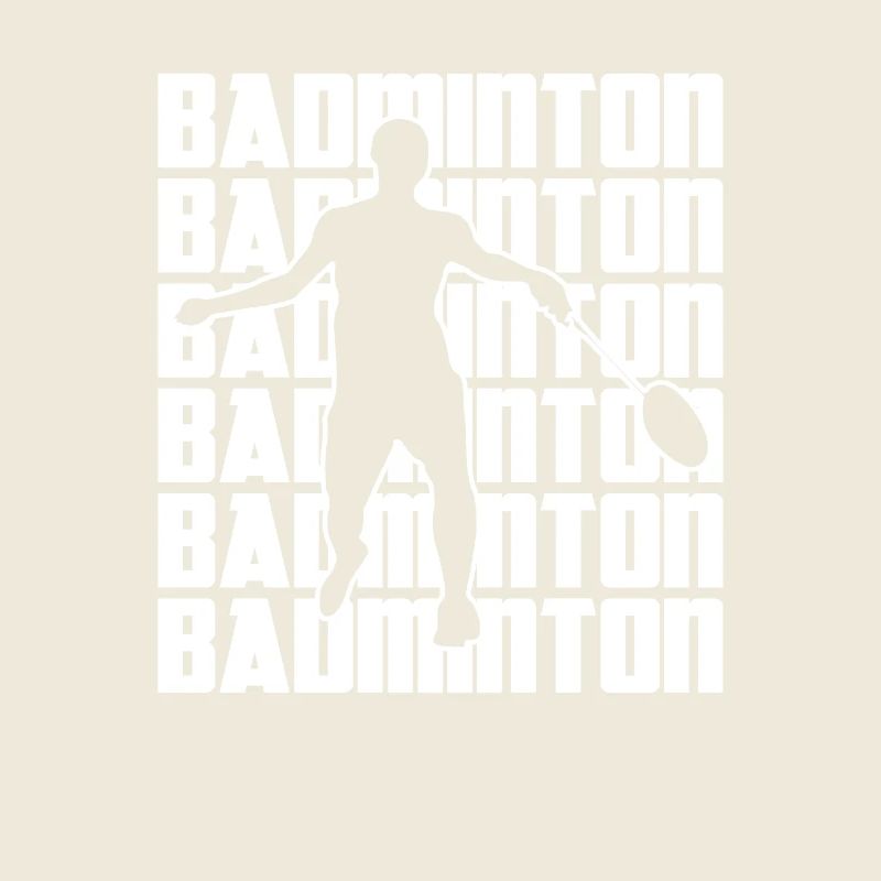 Cool badminton player