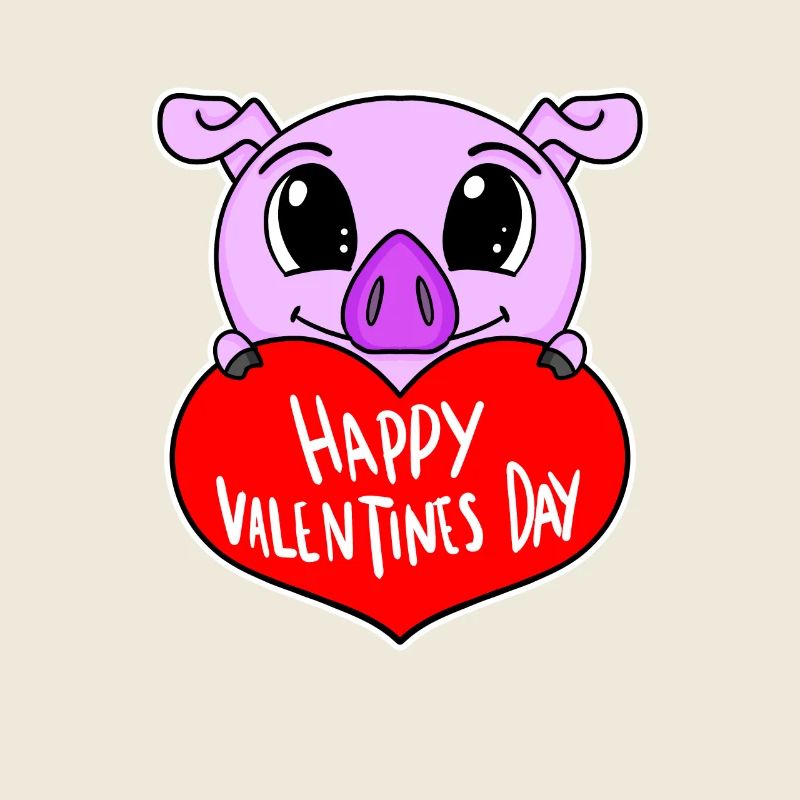Cochon de cœur de la Saint-Valentin