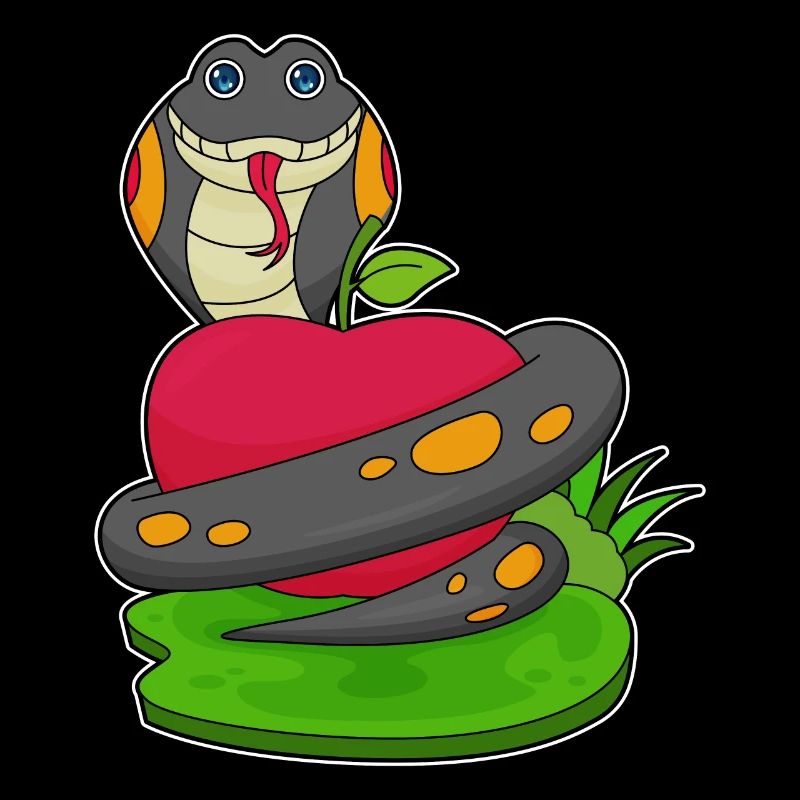 Schlange Apfel 