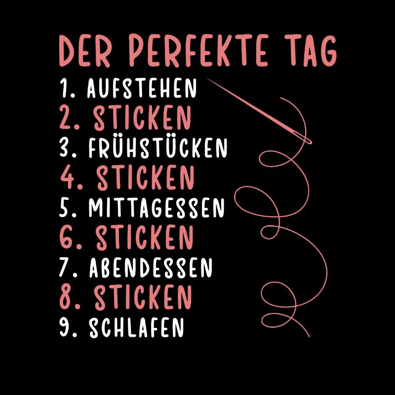 Perfekter Tagesplan Sticken I Stickerin Embroidery