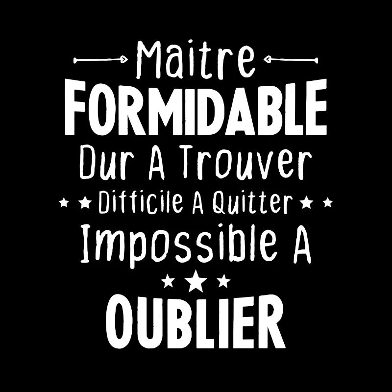 Maître Formidable Idée Cadeau Maître D'école