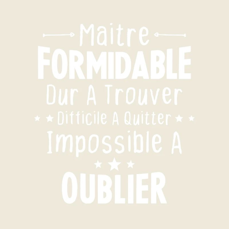 Maître Formidable Idée Cadeau Maître D'école