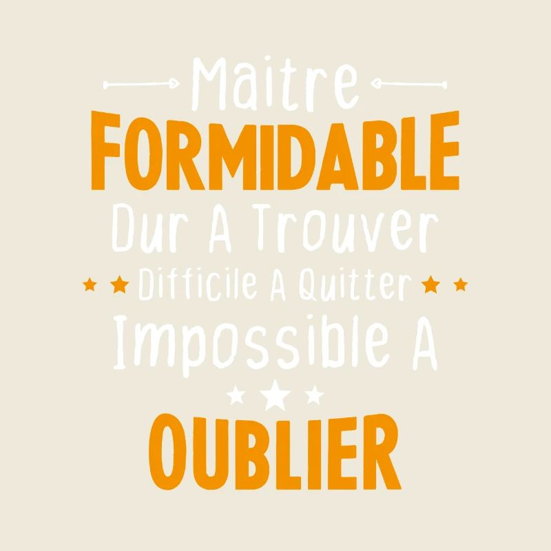 Maître Formidable Idée Cadeau Maître D'école