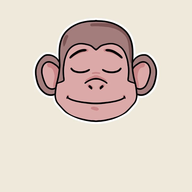 Affe Kopf Tier