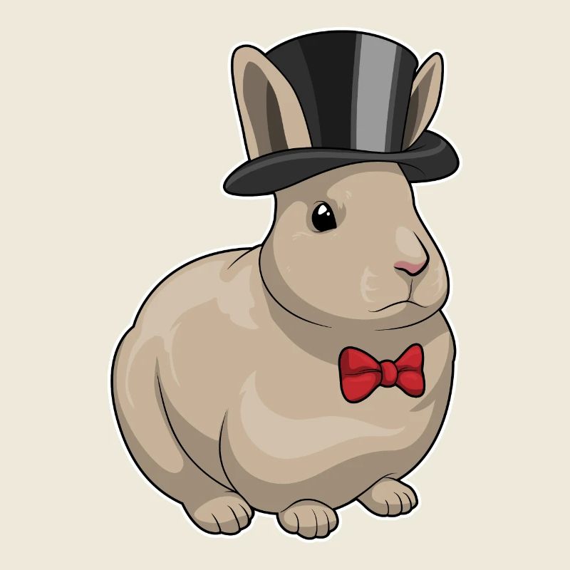 Rabbit Groom Top Cylinder Wedding