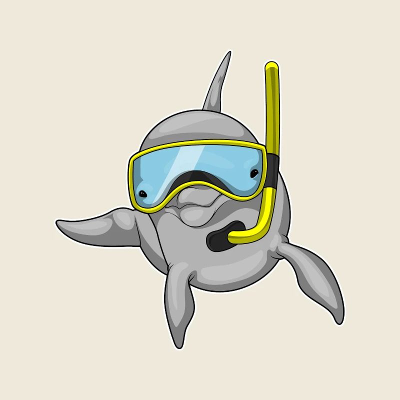 Plongée en apnée avec plongeur de dauphins