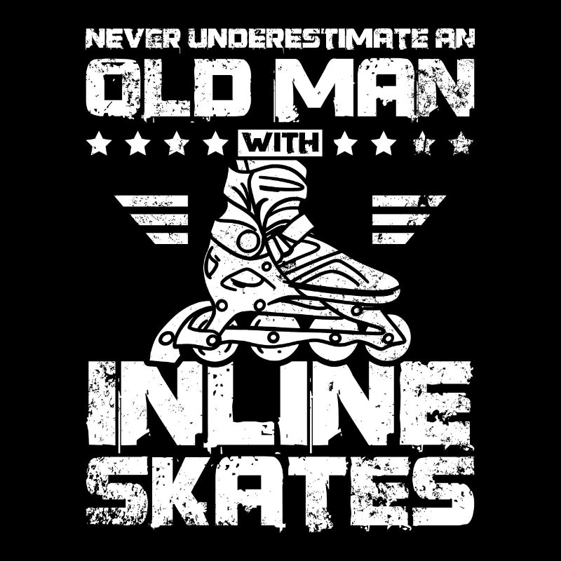 Never underestimate an old man with inline skates