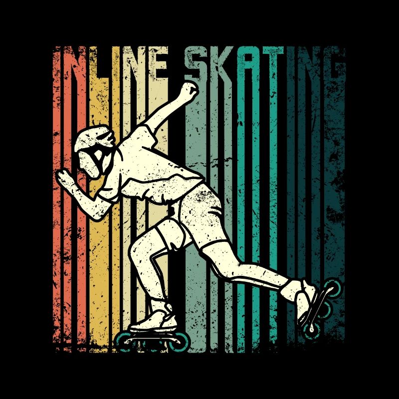 Retro Vintage rollerblade inline skating